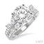 Round Shape Semi-Mount Diamond Engagement Ring
