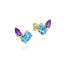 Blue Topaz & Amethyst Toi et Moi Earrings