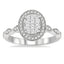 Lovebright Oval Shape Diamond Engagement Ring