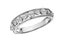 Alternating Diamond Wedding Ring