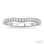 Curved Diamond Wedding Band