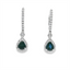 Sapphire & Diamond Leverback Earrings