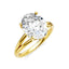 Oval Diamond Hidden Halo Engagement Ring