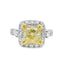 Radiant-cut Diamond Halo Engagement Ring