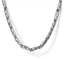 24" Sterling Silver Men's Tapered Link Chain