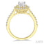 Oval Shape Halo Diamond Engagement Ring