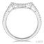 Curved Diamond Wedding Band