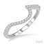 Curved Diamond Wedding Band