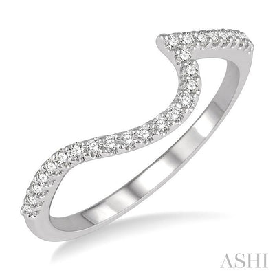 Curved Diamond Wedding Band