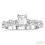 Emerald Shape Diamond Engagement Ring