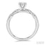Emerald Shape Diamond Engagement Ring