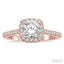 Cushion Shape Halo Diamond Engagement Ring