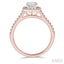 Cushion Shape Halo Diamond Engagement Ring