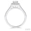 Cushion Shape Halo Diamond Engagement Ring