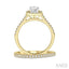 Princess Shape Halo Diamond Wedding Set
