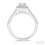 Cushion Shape Halo Diamond Engagement Ring