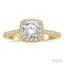 Cushion Shape Halo Diamond Engagement Ring