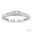 Round Shape Past Present & Future Diamond Engagement Ring