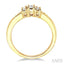 Round Shape Past Present & Future Diamond Engagement Ring