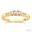 Round Shape Past Present & Future Diamond Engagement Ring