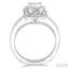 Emerald Shape Halo Diamond Engagement Ring