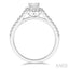 Oval Shape Halo Diamond Engagement Ring