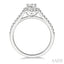 Oval Shape Halo Diamond Engagement Ring