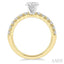 Round Shape Endless Embrace Semi-Mount Diamond Engagement Ring