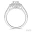 Cushion Shape Halo Diamond Engagement Ring