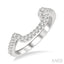 Curved Diamond Wedding Band