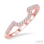 Curved Diamond Wedding Band