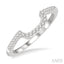 Curved Diamond Wedding Band