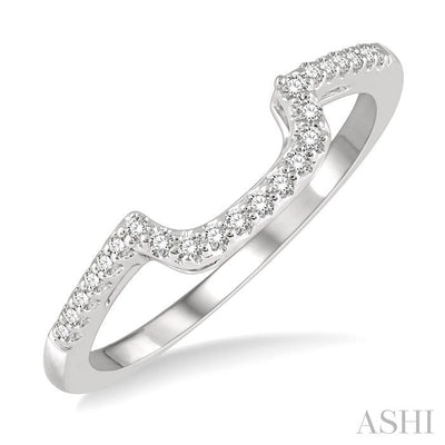Curved Diamond Wedding Band