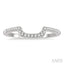 Curved Diamond Wedding Band