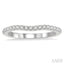 Curved Diamond Wedding Band