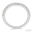 Curved Diamond Wedding Band