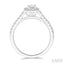 Emerald Shape Halo Diamond Engagement Ring