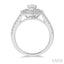 Pear Shape Halo Diamond Engagement Ring