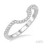 Curved Diamond Wedding Band