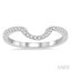 Curved Diamond Wedding Band