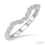Curved Diamond Wedding Band