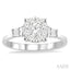 Round Shape Lovebright Diamond Engagement Ring
