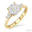 Round Shape Lovebright Diamond Engagement Ring