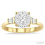 Round Shape Lovebright Diamond Engagement Ring