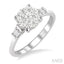 Round Shape Lovebright Diamond Engagement Ring