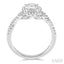 Oval Shape Halo Diamond Engagement Ring
