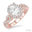 Oval Shape Semi-Mount Halo Diamond Engagement Ring