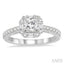 Princess Shape Halo Diamond Engagement Ring