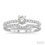 Round Shape Diamond Wedding Set