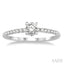 Round Shape Semi-Mount Diamond Engagement Ring